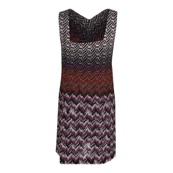 Missoni Sleeveless Mini Dress in Multicolor Print Cupro